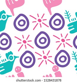 free hand drawing pattern seamless
