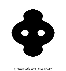Free hand drawn abstract vector logo. Thick black line logo. Simply artistic drawing. Vector pattern.