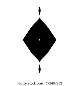 Free hand drawn abstract vector logo. Thick black line logo. Simply artistic drawing. Vector pattern.