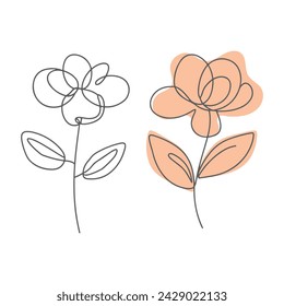 Free hand drawn flower vector art