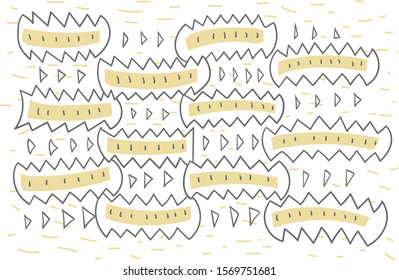 free hand drawn ribbed line background.