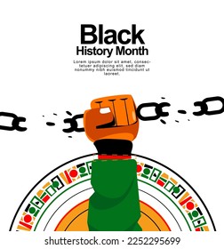 free hand illustration for black live material of black history month
