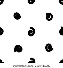 Free hand line swirls background, seamless pattern, curve contour drawing