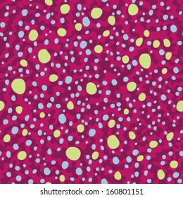 Free hand Mini Polka Dots Seamless Background Pattern 