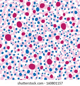 Free hand Mini Polka Dots Seamless Background Pattern 