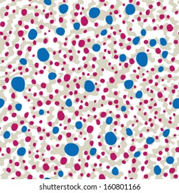 Free hand Mini Polka Dots Seamless Background Pattern 