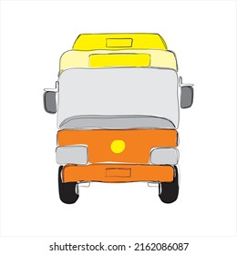 Free hand sketch vector illustration Bus