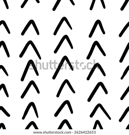 free hand v shapes pattern background, seamless pattern, Scandinavian wallpaper birds decor