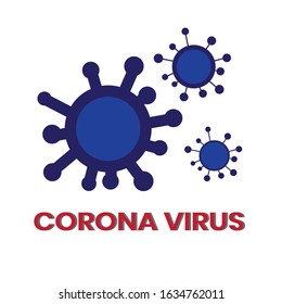 Free hand vector virus on grey background.