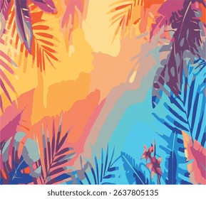 Free Hand-Drawn Summer Background – Cute and Playful Design - Free Summer Travel Background with Suitcase and Map - Cool Blue Summer Ocean Background – Free Download Option