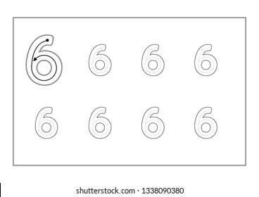 number tracing worksheets number tracing worksheets vector number tracing worksheets image set 1 stock photo and image collection by nattiyapp shutterstock