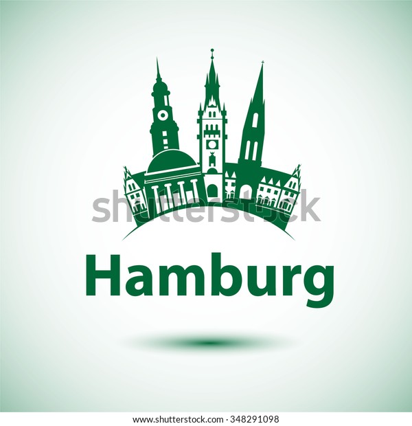 Free Hanseatic City Hamburg Germany Vector Stock Vektorgrafik Lizenzfrei