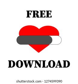 free heart download slogan for t-shirt print and other uses