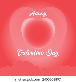 Free heart vector background, Valentine's Day theme for greeting cards, banners, posters and your design needs