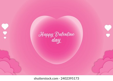 Fondo vectorial de corazón libre, tema del Día de San Valentín para tarjetas de felicitación, carteles, afiches y sus necesidades de diseño