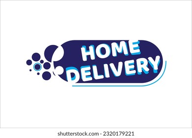 Free home delivery banner promotion template.
