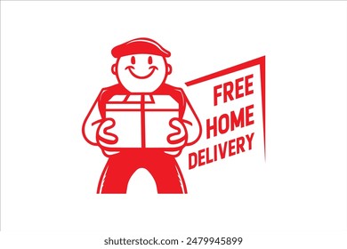 free home delivery vector icons