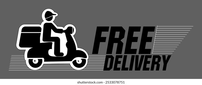 Free Home Delivery vector illustration, Fast shipping free home delivery icon. Delivery symbol isolated, fast delivery icon, Free deliver shipping sign, home express deliver service vector label, 