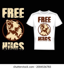 FREE HUGS ANIMAL T SHIRT