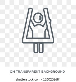 free human icon. Trendy flat vector free human icon on transparent background from Feelings collection. High quality filled free human symbol use for web and mobile