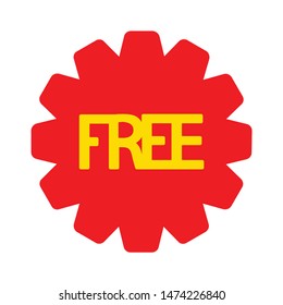free icon. flat illustration of free vector icon. free sign symbol