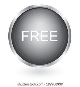 Free icon glossy button 