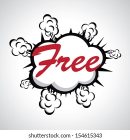 free icon over gray background vector illustration  