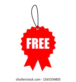 free icon vector. advertisement illustration symbol. banner free sign or symbol.