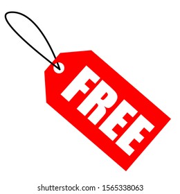 free icon vector. advertisement illustration symbol. banner free sign or symbol.