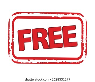 Ilustración vectorial de iconos gratis. Símbolo de oferta gratis.