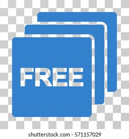 Free icon. Vector illustration style is flat iconic symbol, cobalt color, transparent background. Designed for web and software interfaces.