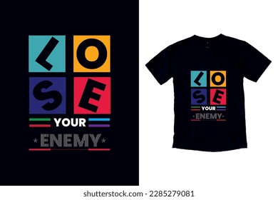 Free Inspirational Minimal typography T-shirt Design