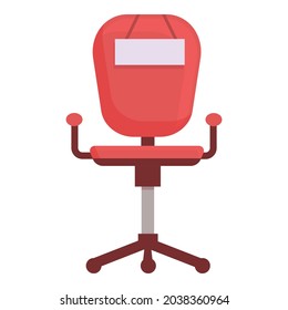 Free job chair icon cartoon vector. Vacant office. Hire recruitment