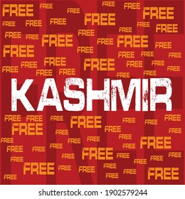 Free Kashmir Typography Poster Design