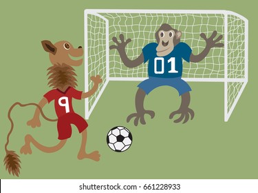 Free Kick 1
lion trying out a free kick