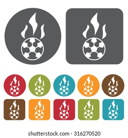 free kick icons set. Vector Illustration eps10. 