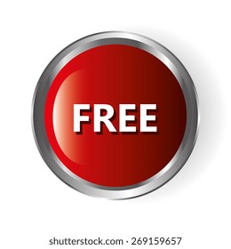 Free label design over white background, vector illustration.