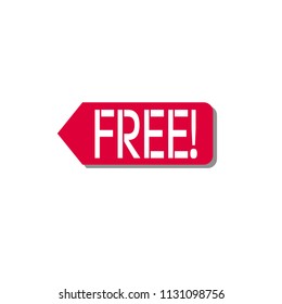 free label stamp icon isolated sticker badge logo design elements vector illustration