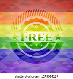 Free lgbt colors emblem 