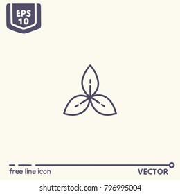 Free line icon - EPS 10 Isolated object