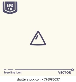 Free line icon - EPS 10 Isolated object