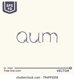 Free line icon - EPS 10 Isolated object