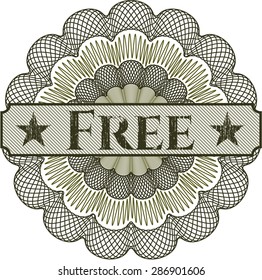 Free linear rosette