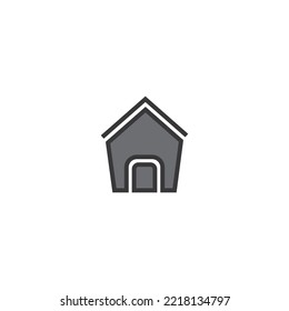 Free Liner Fill Home and House Vector App Icon Design Download for Use.