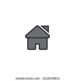 Free Liner Fill Home and House Vector App Icon Design Download for Use.