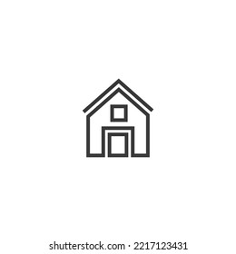 Free Liner Home and House Vector App Icon Design Download for Use.