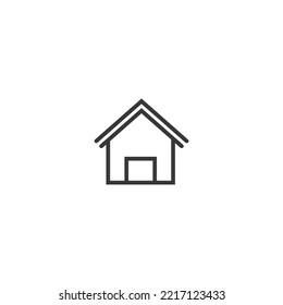 Free Liner Home and House Vector App Icon Design Download for Use.
