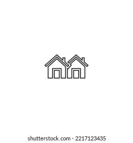 Free Liner Home and House Vector App Icon Design Download for Use.