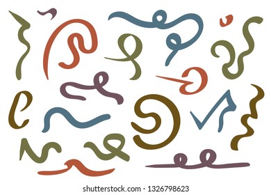 free lines, hand drawing lines, geometric lines vector