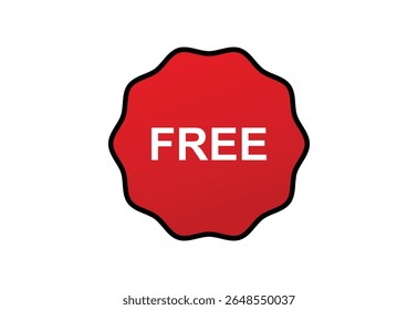 Free logo design concept and red color background